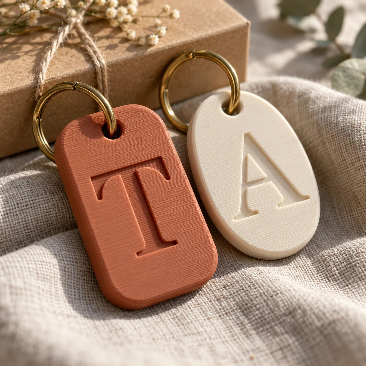 Illustrative personalised keyring concept